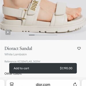 Christian Dior Dioract Sandals